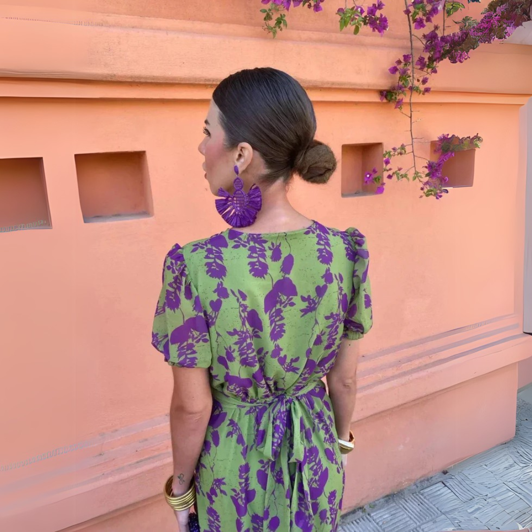 Vivienne™ |- Robe midi à fleurs
