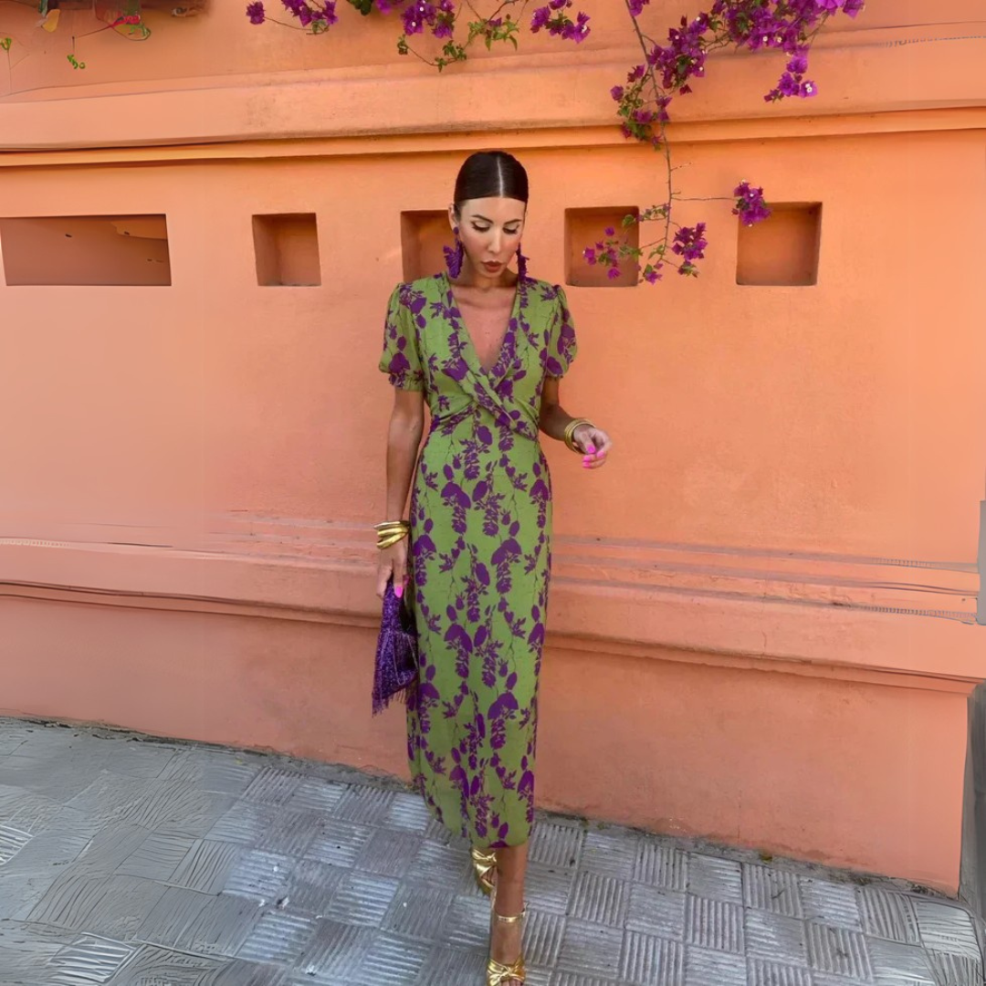 Vivienne™ |- Robe midi à fleurs