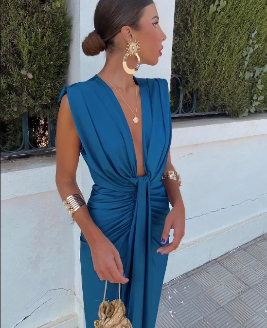 Vivienne™ | Robe plissée élégante