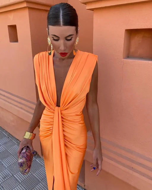 Vivienne™ | Robe plissée élégante